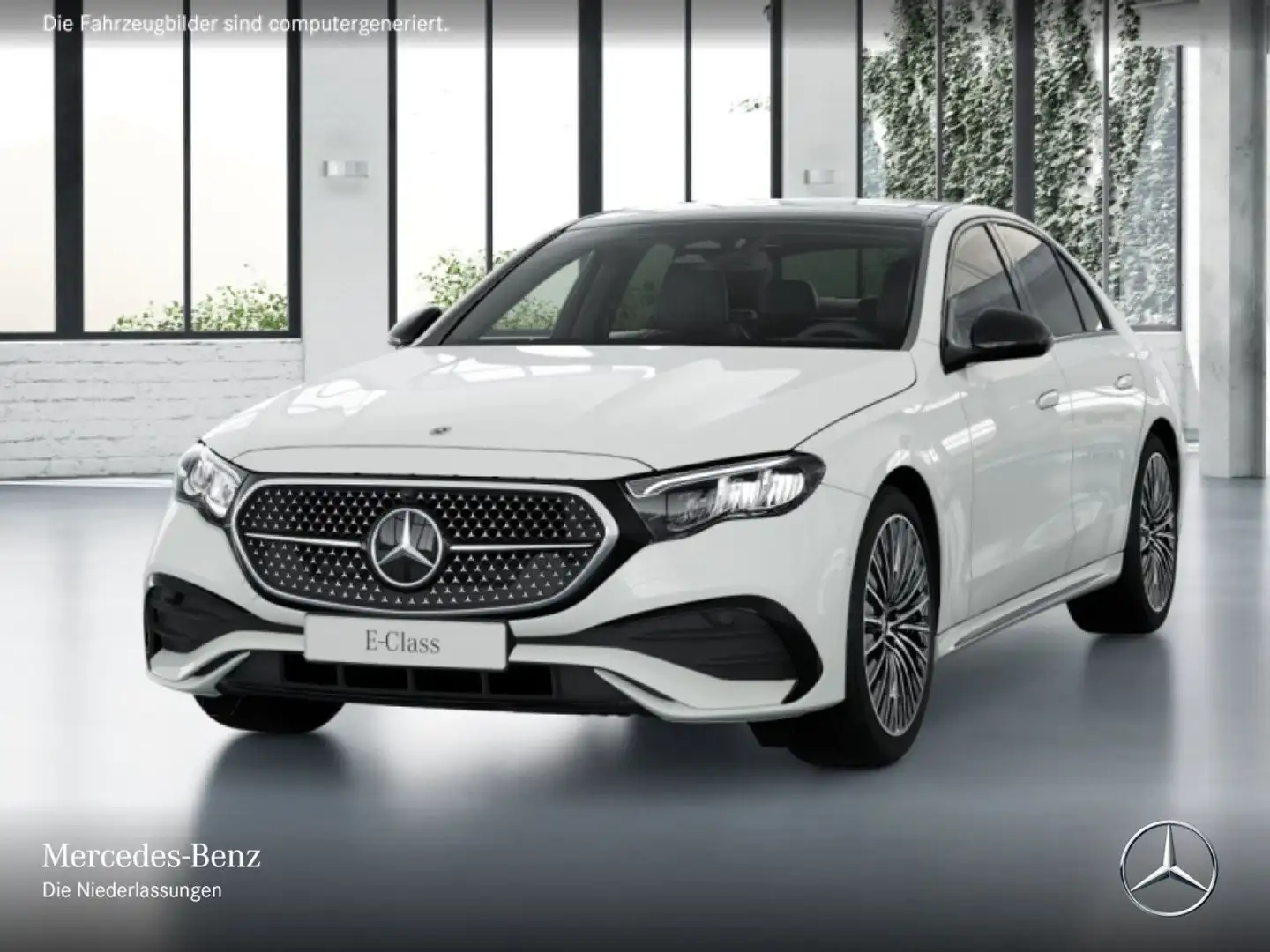 Mercedes-Benz E 200 AMG 360° Pano Burmester Distr. LED Night PTS Weiß - 2