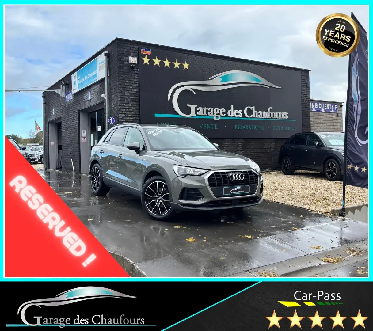 Audi Q3 35 TDi - ! CarPlay ! - Stronic - 1er Propr. - Eu6d Silber - 1