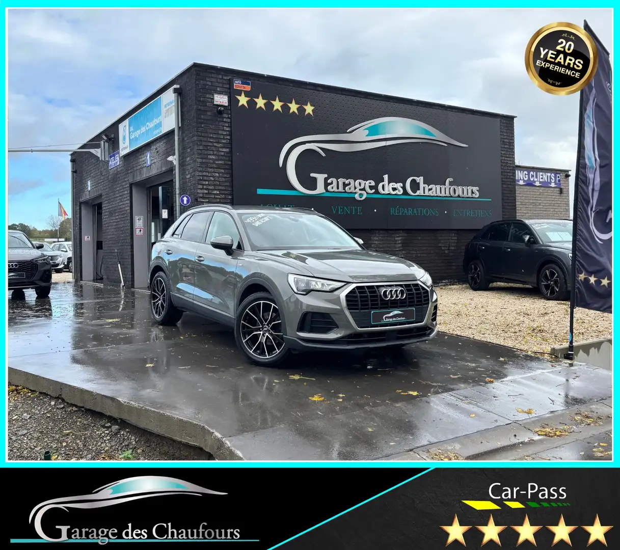 Audi Q3 35 TDi - ! CarPlay ! - Stronic - 1er Propr. - Eu6d Argent - 1