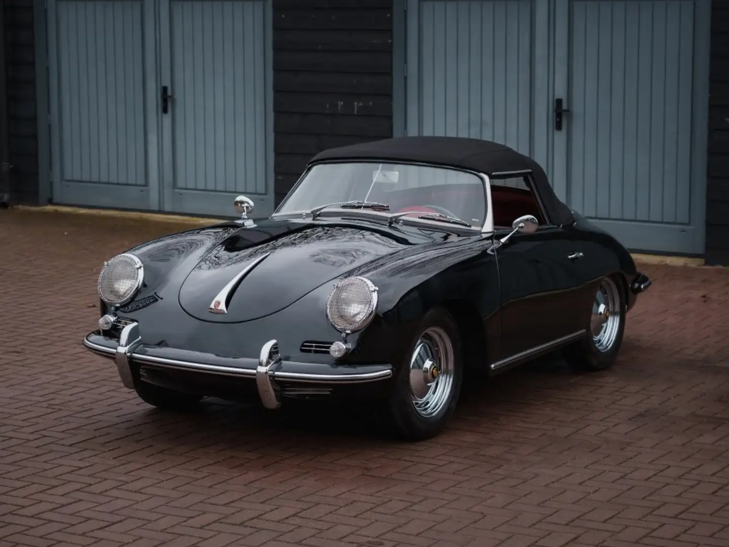 Porsche 356 B roadster Zwart - 2