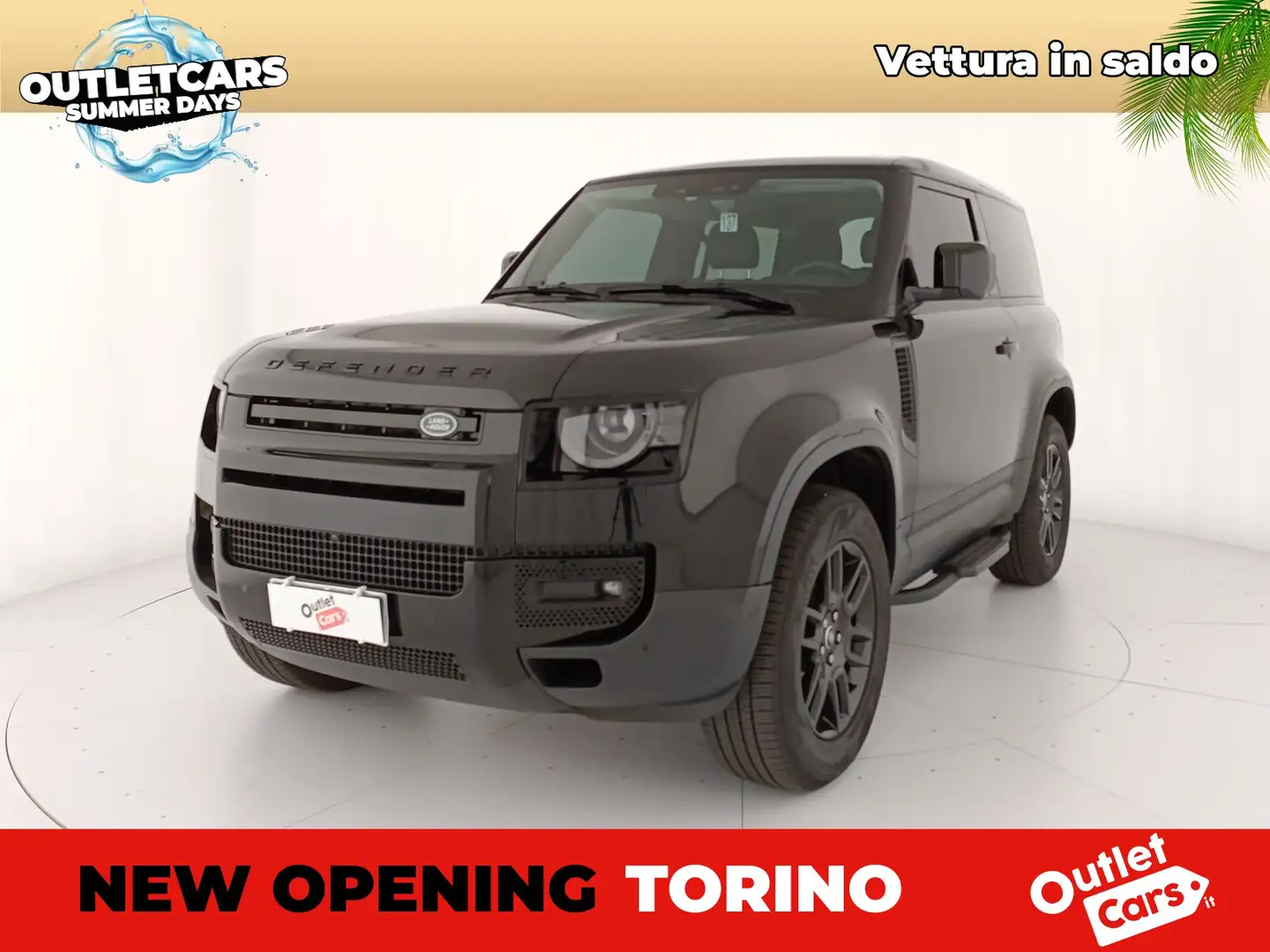 Land Rover Defender 3.0d i6 mhev x-dynamic s awd 200cv auto Zwart - 1