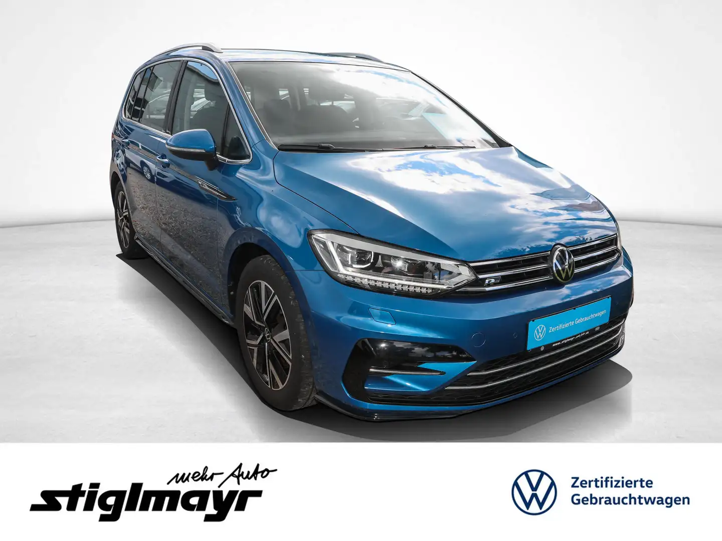 Volkswagen Touran R-line 1.5 TSI DSG ACC+LED+NAVI+STANDHZG Bleu - 1