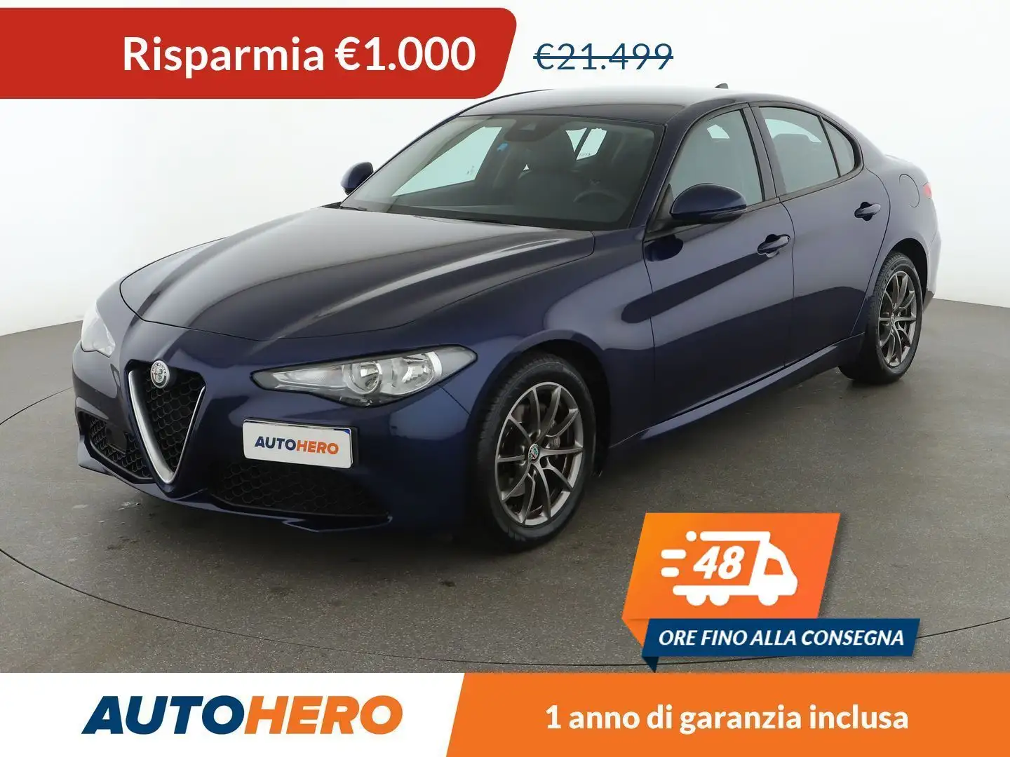 Alfa Romeo Giulia 2.2 JTDM Super 150 CV Bleu - 1