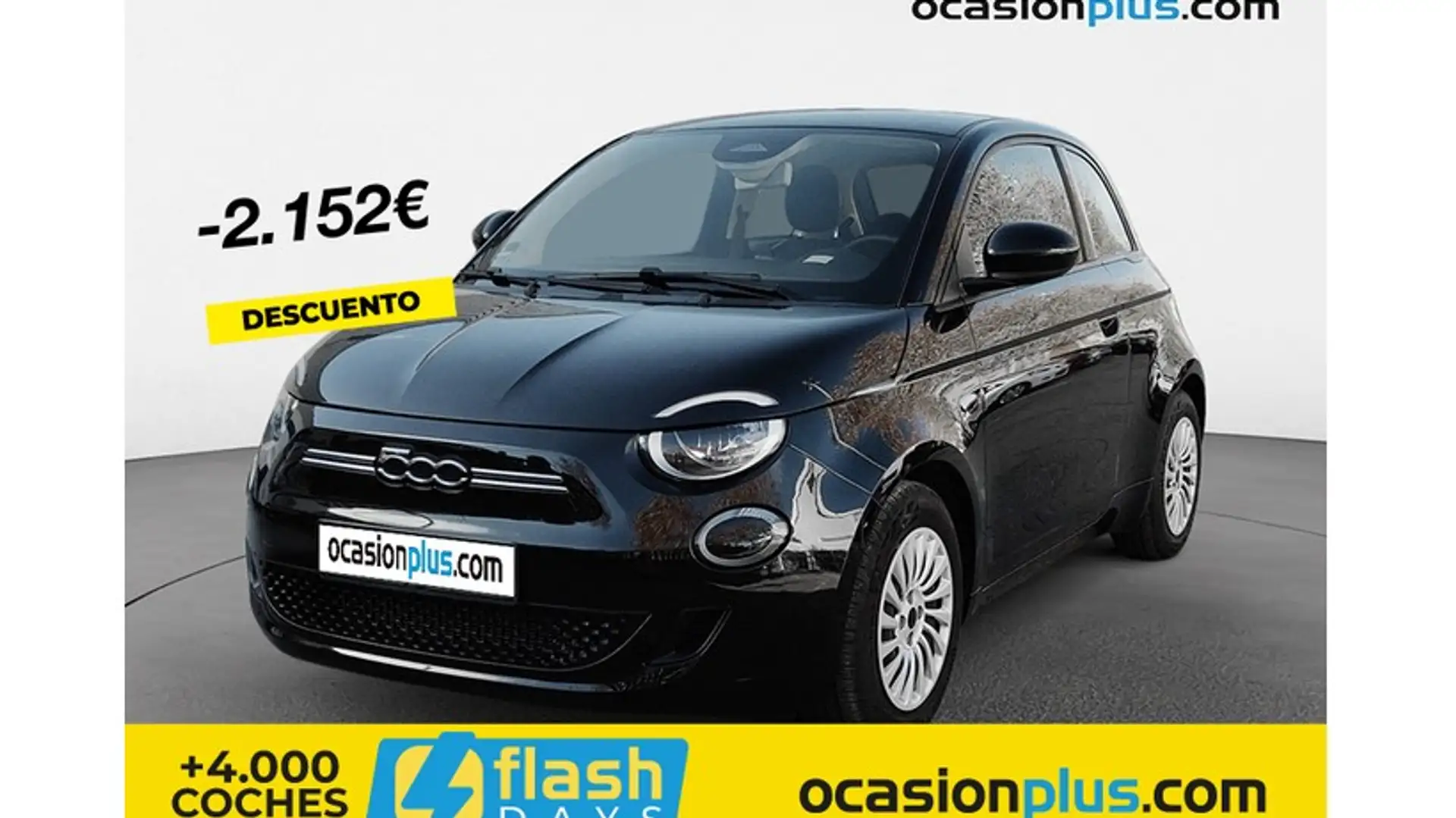 Fiat 500e 70Kw Action Negro - 1