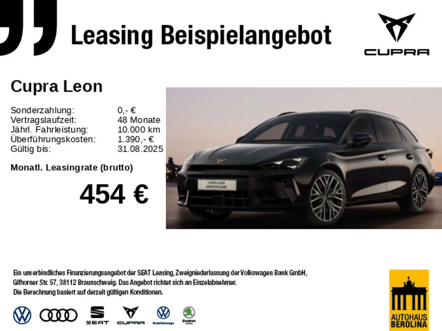 CUPRA Leon ST 2.0 TSI 4D VZ DSG *PANO*AHK*SENNHEISER* Schwarz - 1