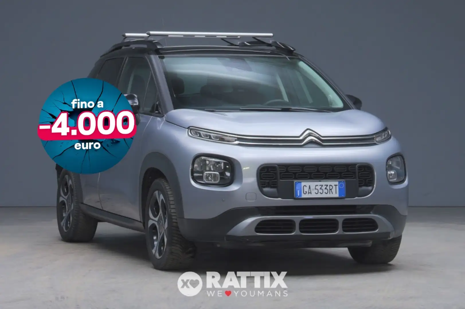 Citroen C3 Aircross 1.5 BlueHDi 120CV Shine EAT6 + barre portatutto Grigio - 1