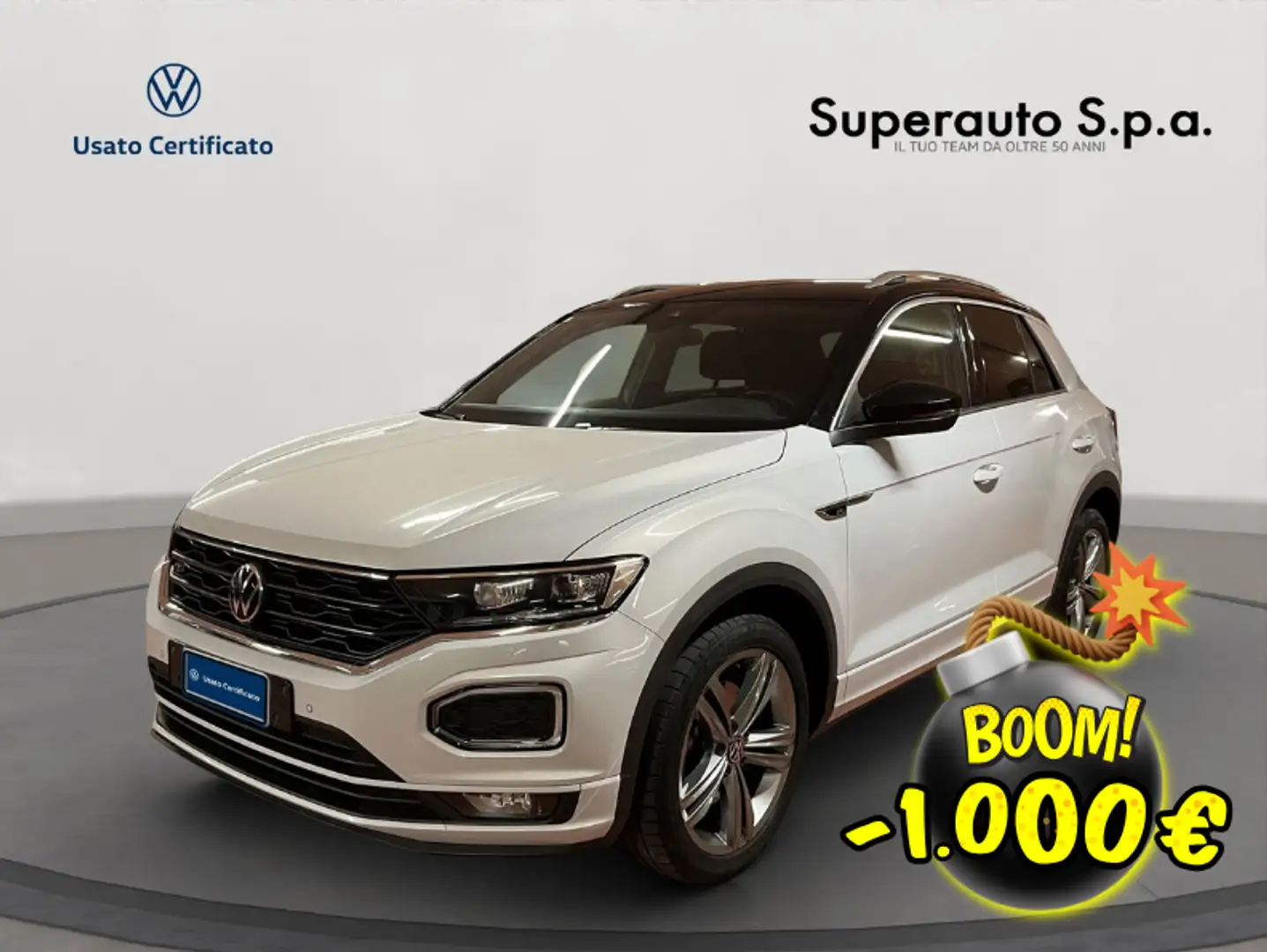 Volkswagen T-Roc 2.0 TDI SCR 150 CV DSG Sport BlueMotion Technology Bianco - 1