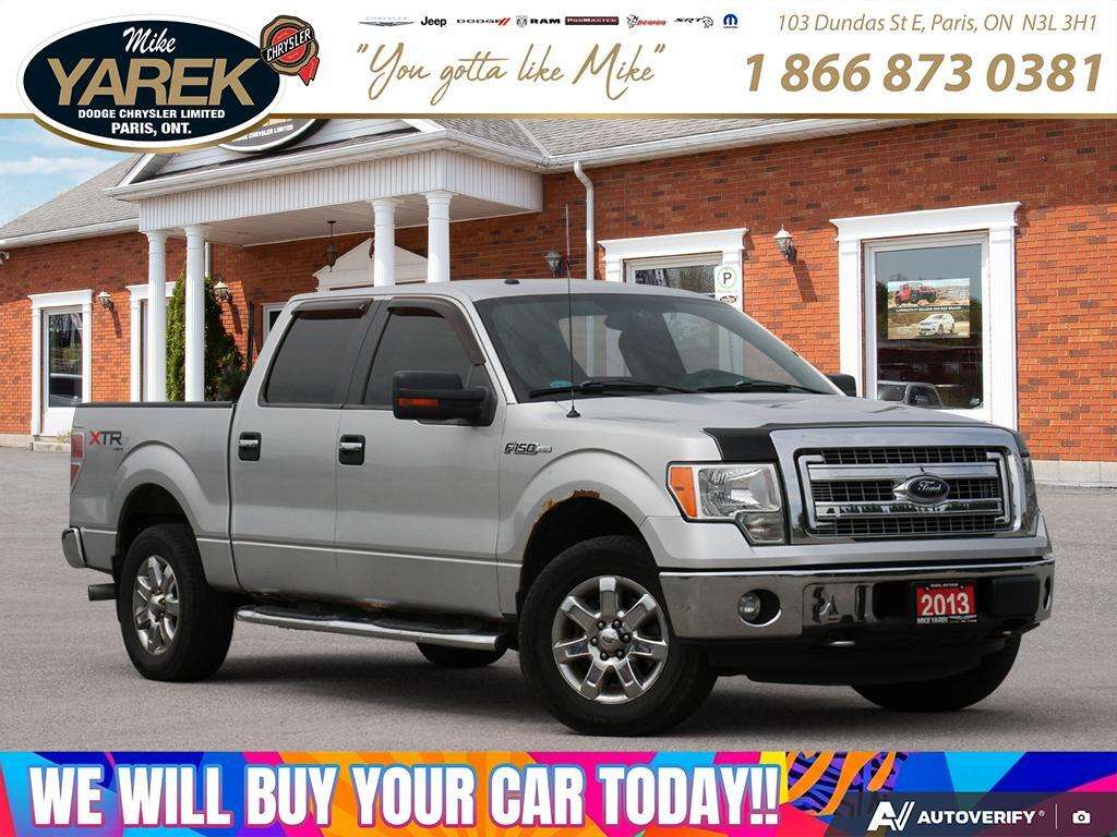 Silver 2013 Ford F-150 Pickup Truck Four-Wheel Drive Automatic