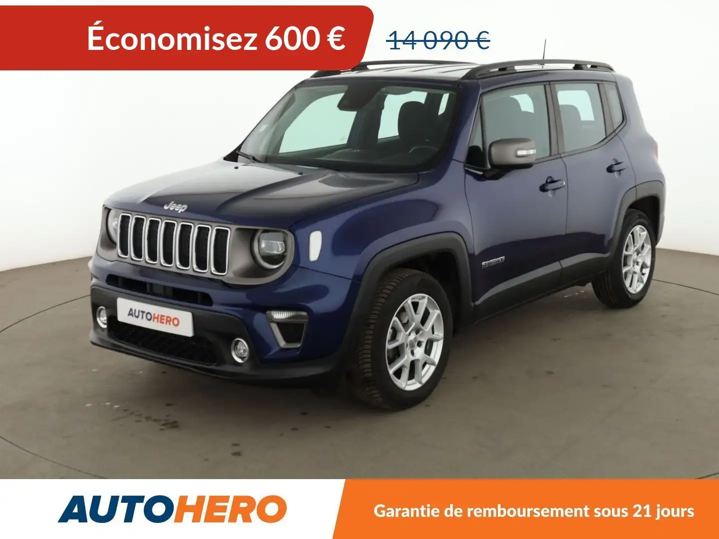 Jeep Renegade 1.0 GSE T3 Limited Bleu - 1