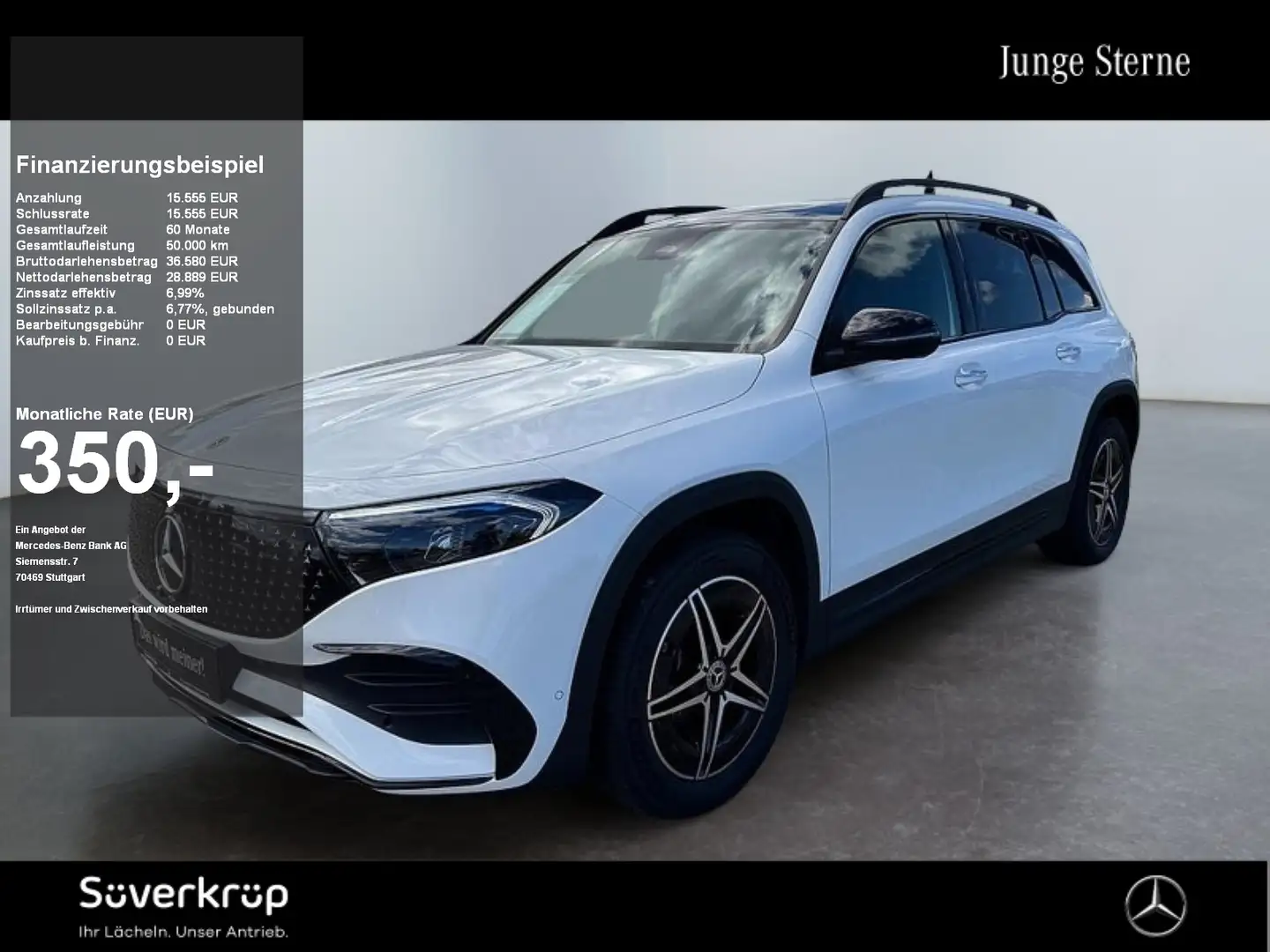 Mercedes-Benz EQB 300 4M , BURM AMG PREMIUM NIGHT SPUR PANO Weiß - 1