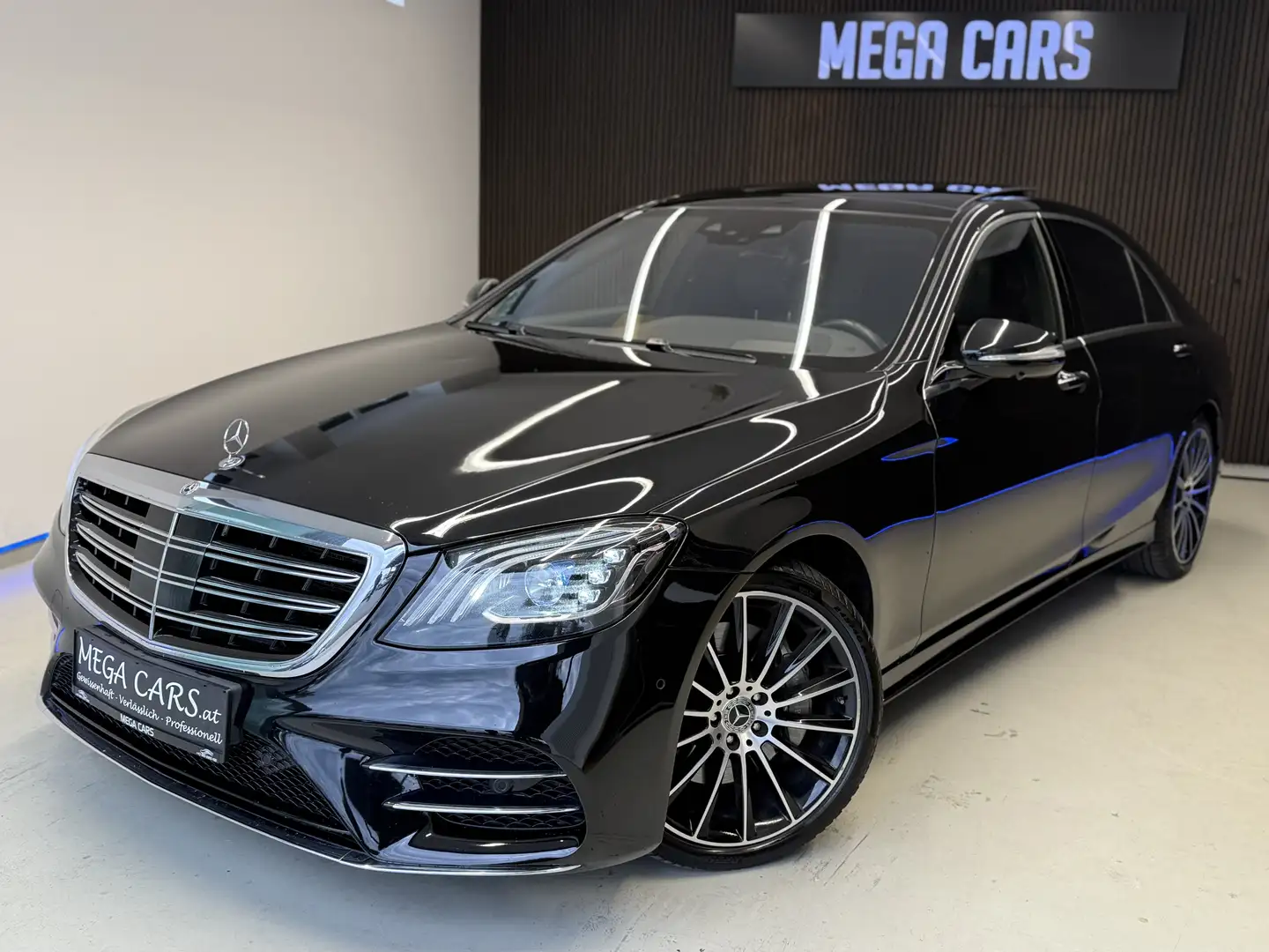 Mercedes-Benz S 560 4Matic Lang AMG-Line / PANO / TV / Head -UP / Schwarz - 1
