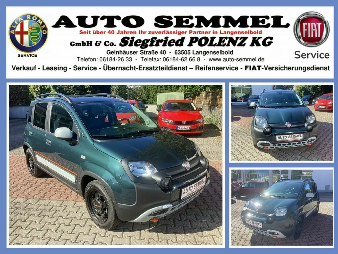 Fiat Panda 1.0 Mild Hybrid Garmin Schwarz - 1