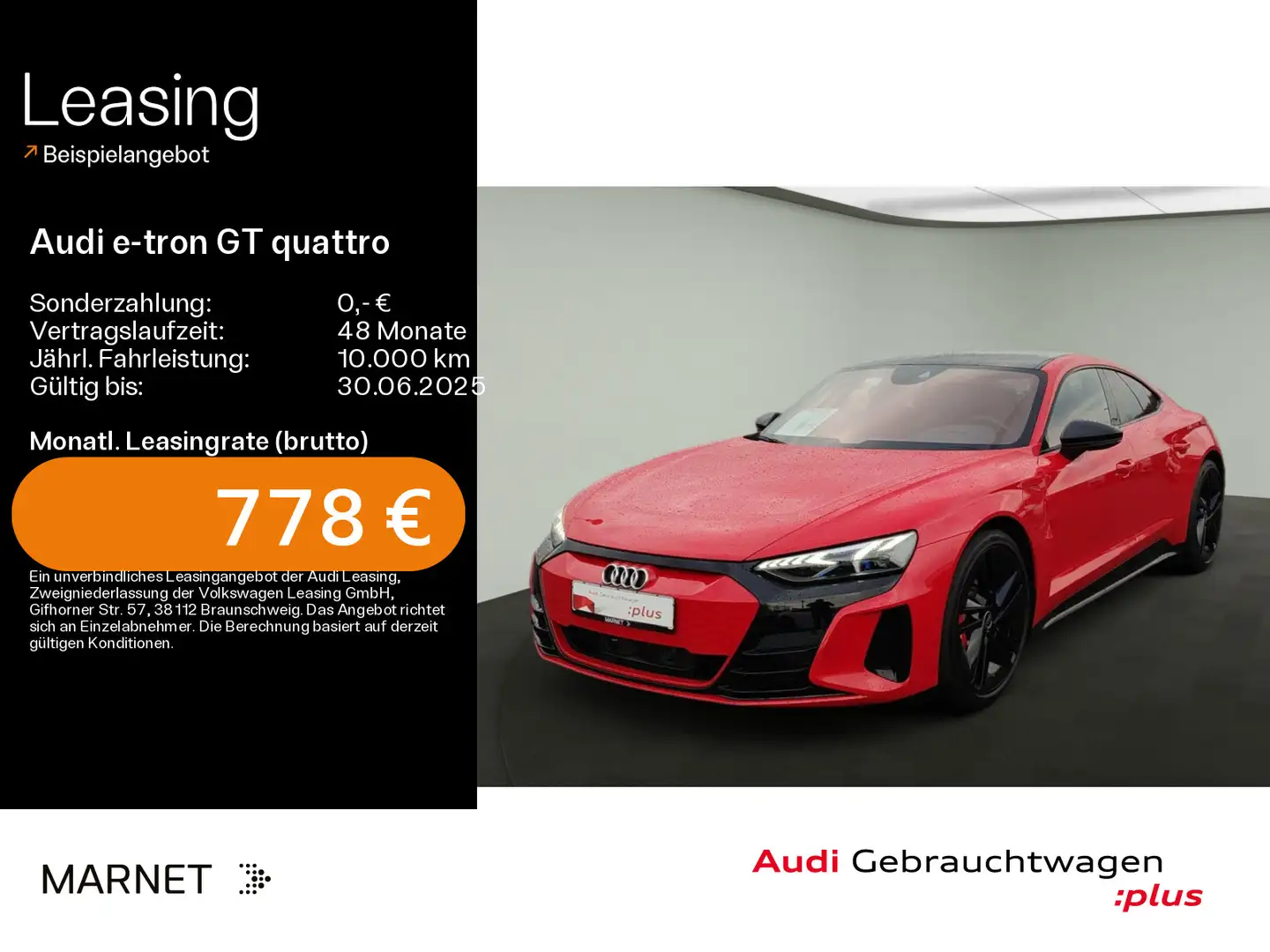 Audi e-tron GT *Navi*Matrix*Alu*B&O*PDC*Pano*A Červená - 1