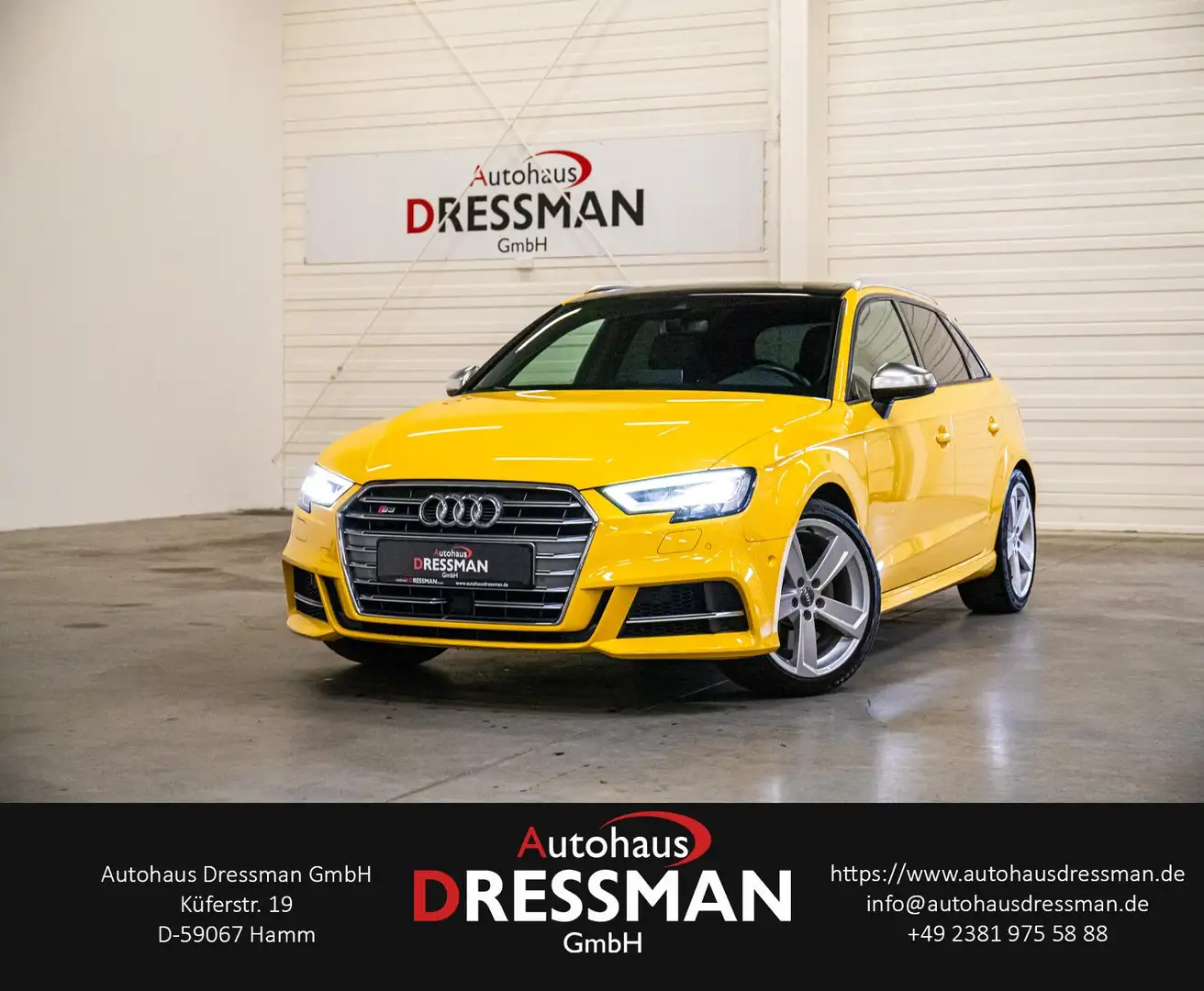 Audi S3 2.0 TFSI SPORTBACK Q. LED KAMERA PANO KEYLESS Žlutá - 1