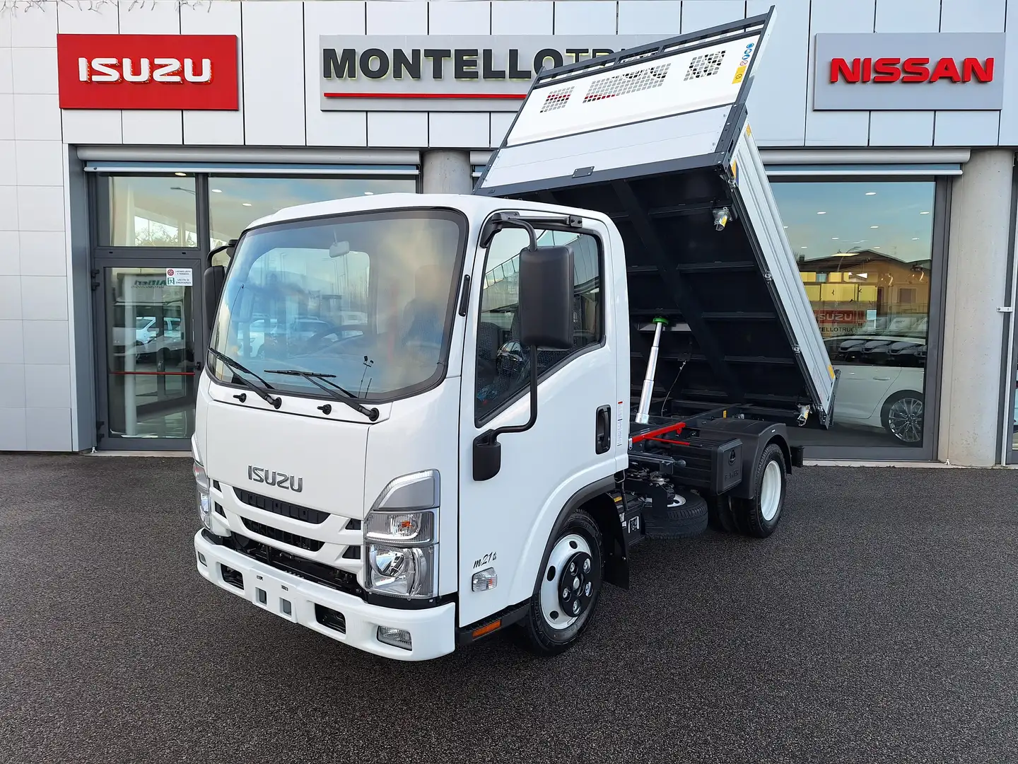 Isuzu M21 TH 1.9tdi 120cv RIBALTABILE TRILATERALE 980kg Weiß - 1