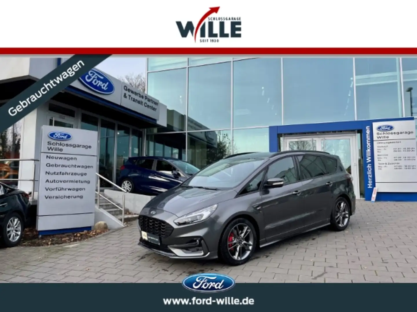Ford S-Max ST-Line LED Business-Paket II Automatik 19-Zoll Ro Gris - 1