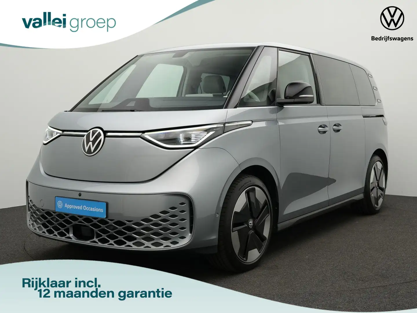 Volkswagen ID. Buzz Pro 77kWh 204 pk | Trekhaak | Geheugen-/massagesto Grijs - 1