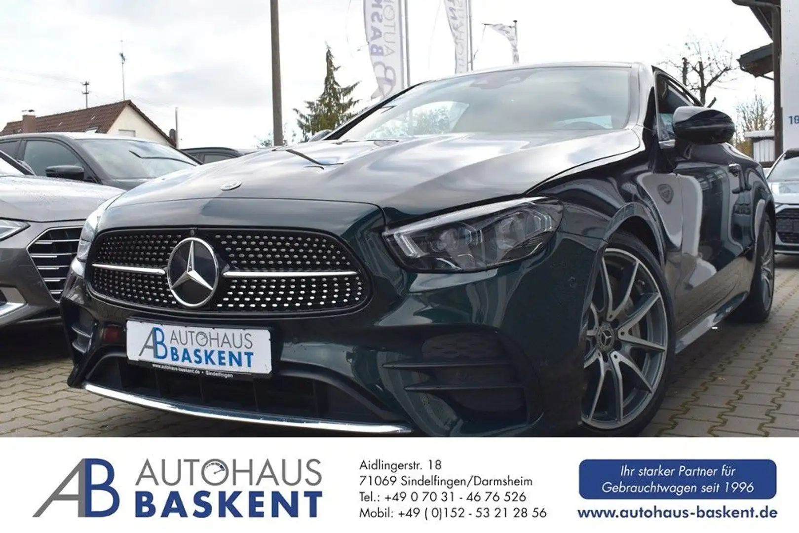 Mercedes-Benz E 300 COUPE AMG LINE*BURMESTER*360°KAMERA*HEADup Yeşil - 1