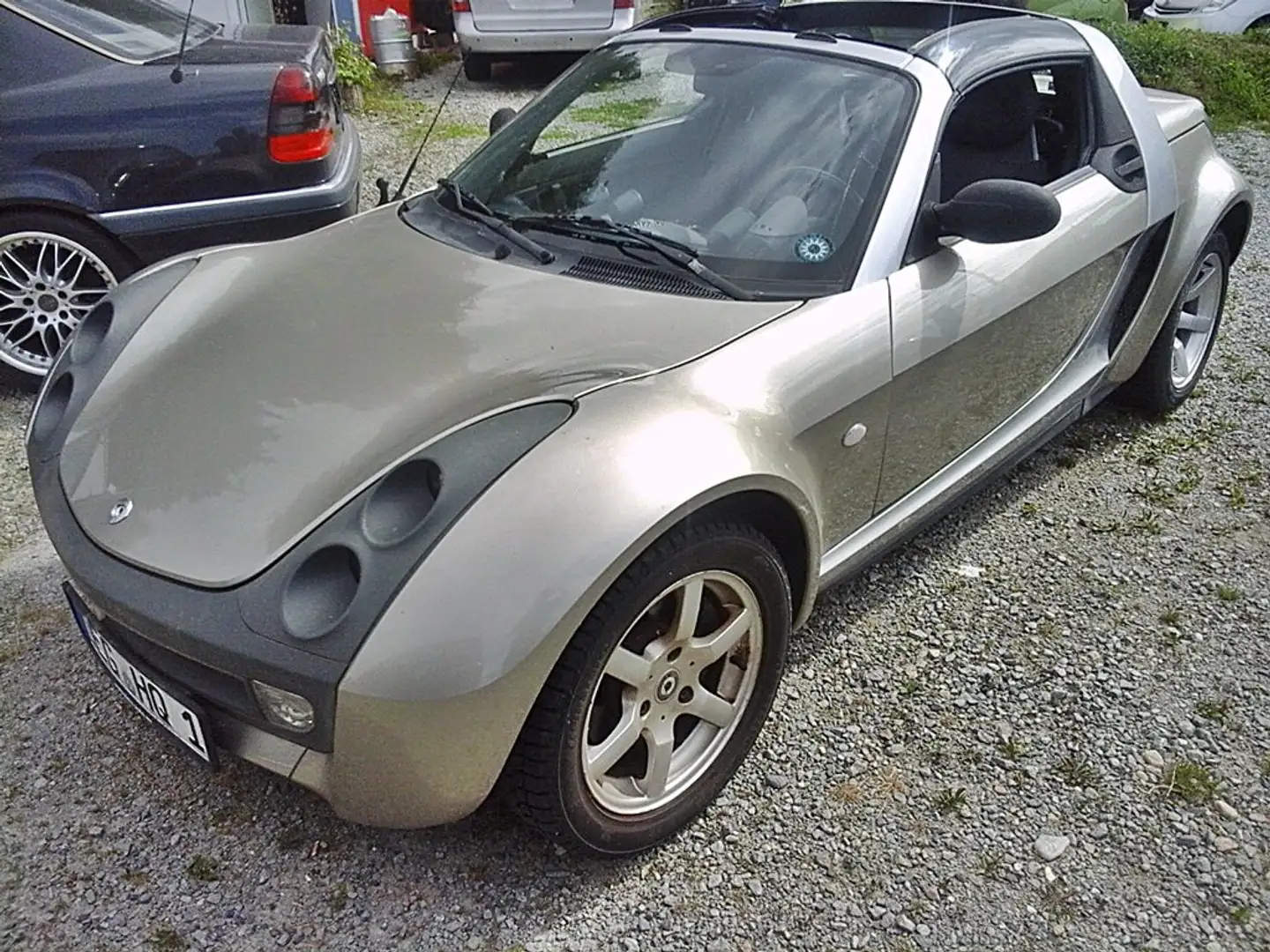 smart roadster 0.7i / org. km / el.Verdeck/ met+Alu+Klima+R-CD+ZV Plateado - 2