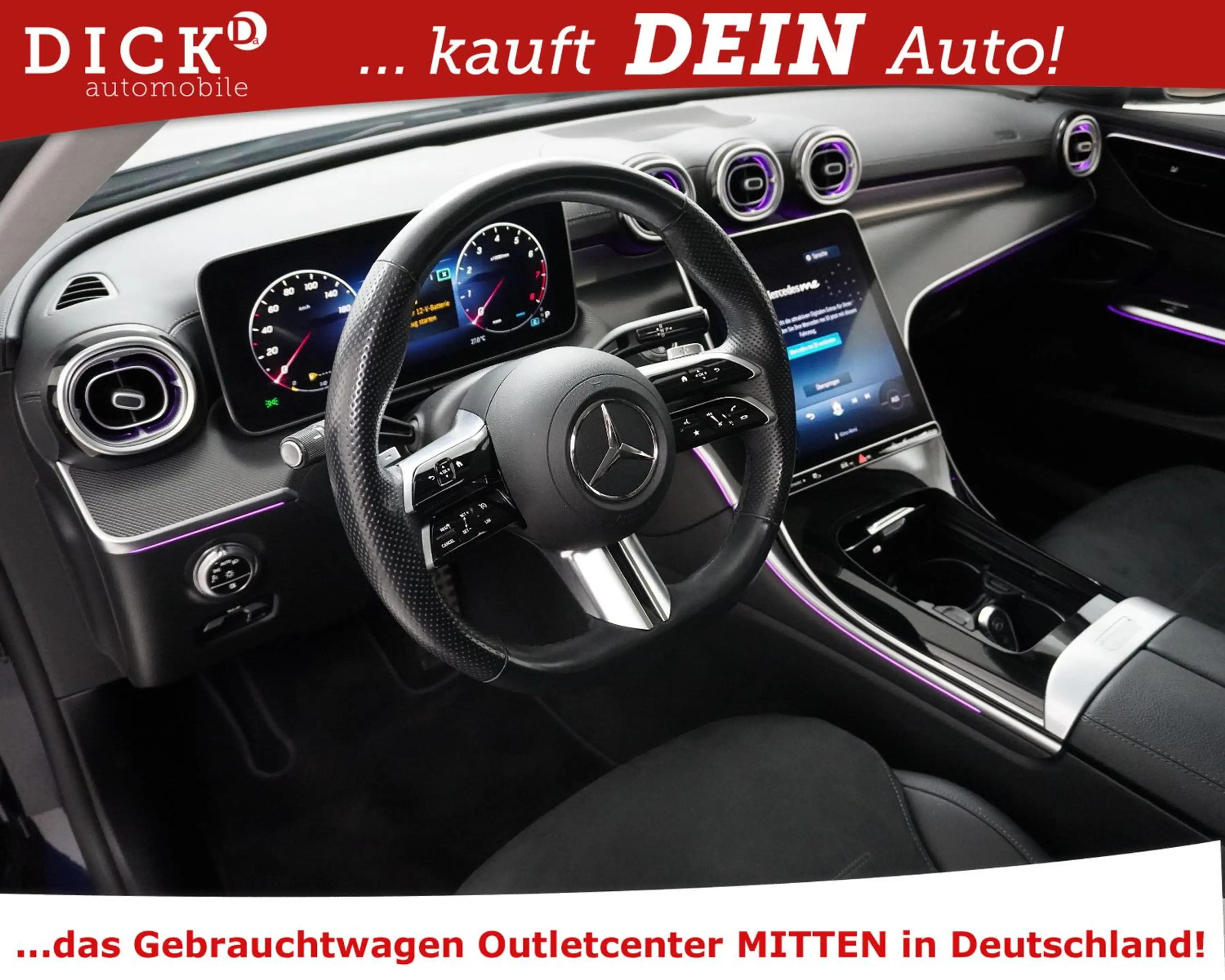 Mercedes-Benz C 180 C180 CGI 2X AMG Line NIGHT+PANO+360+DIGITAL LIGH — photo 10