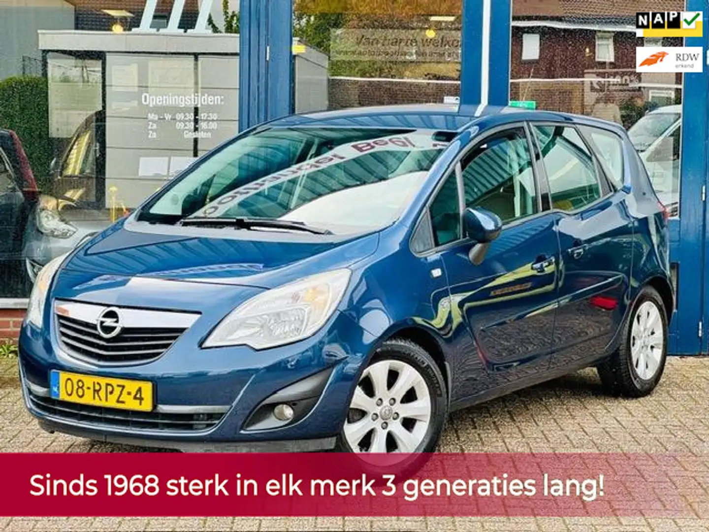 Opel Meriva 1.4 Turbo Edition 120PK NL AUTO NAP! Trekhaak l Cr Blauw - 1