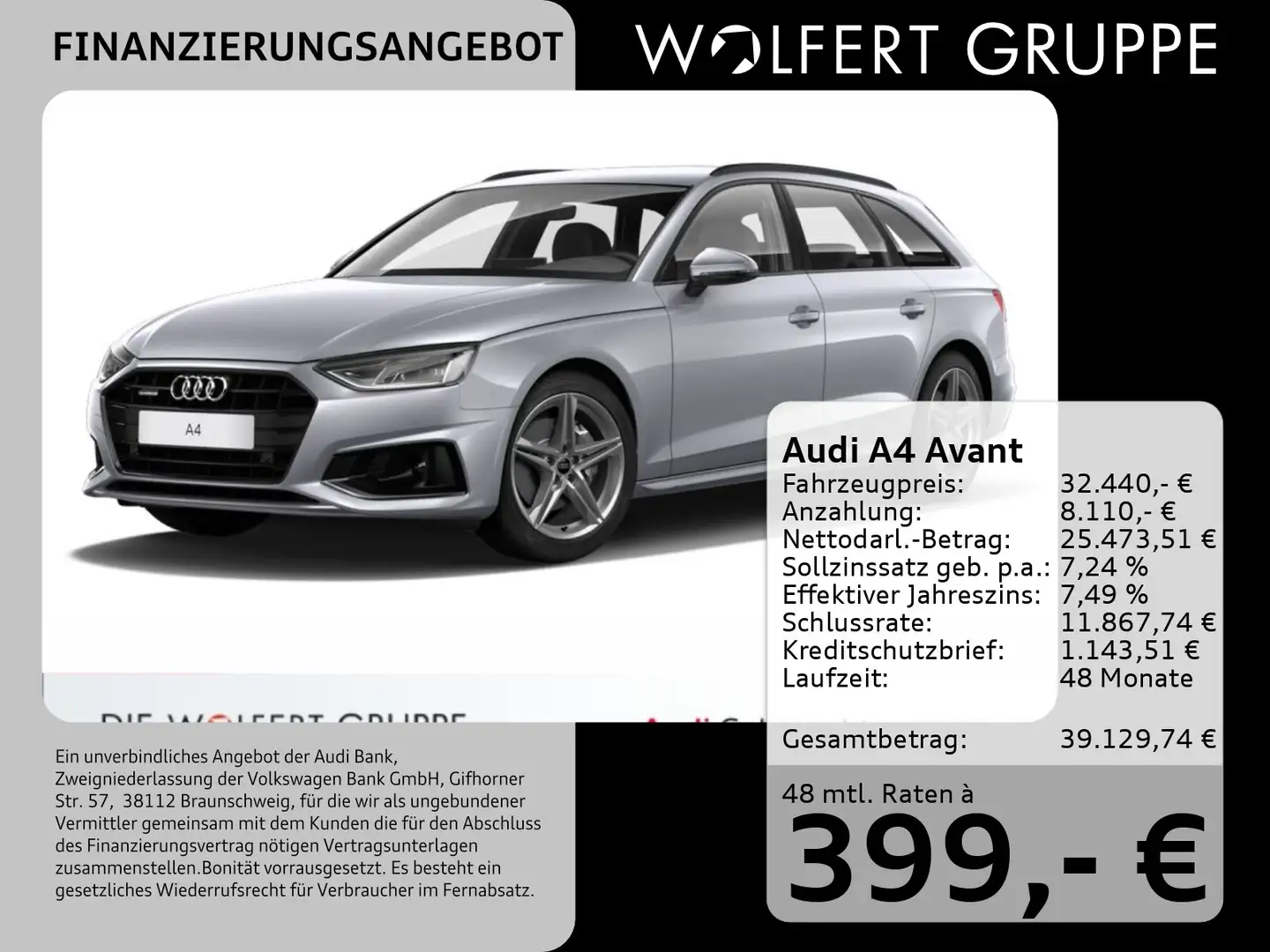 Audi A4 40 TDI quattro S tronic ACC*KAMERA*NAVI Zilver - 1