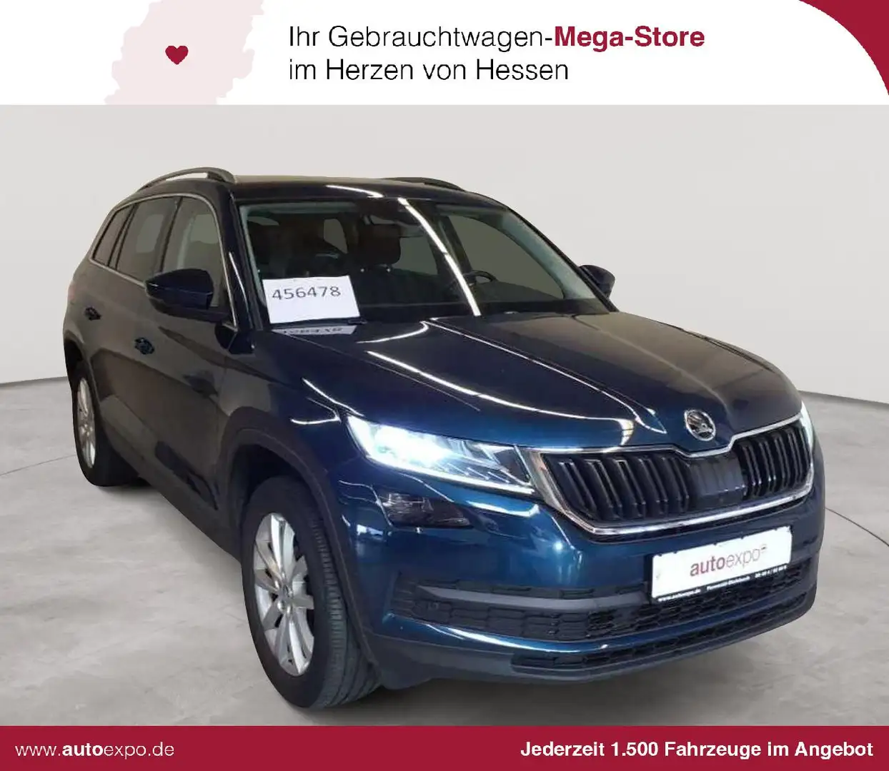 Skoda Kodiaq Kodiaq 2.0 TDI 4x4 Style 7 Si. AHK ACC Blau - 1
