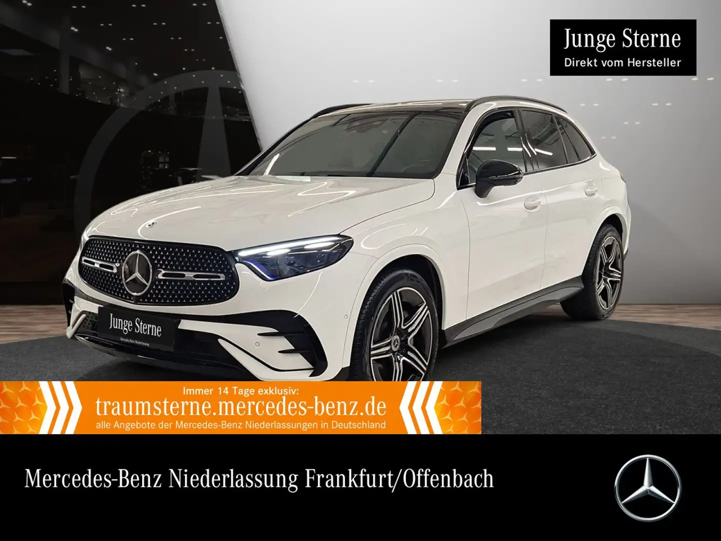 Mercedes-Benz GLC 220 d 4M AMG+NIGHT+PANO+360+AHK+KEYLESS+9G Weiß - 1