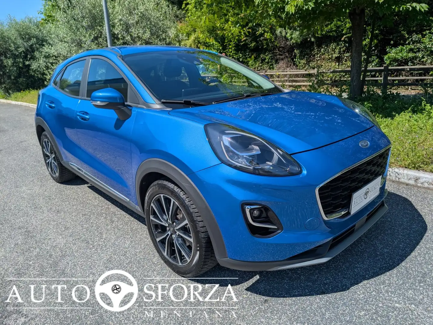 Ford Puma 1.0 EcoBoost Titanium Hybrid Tagliandata 125Cv E6d Blu/Azzurro - 1