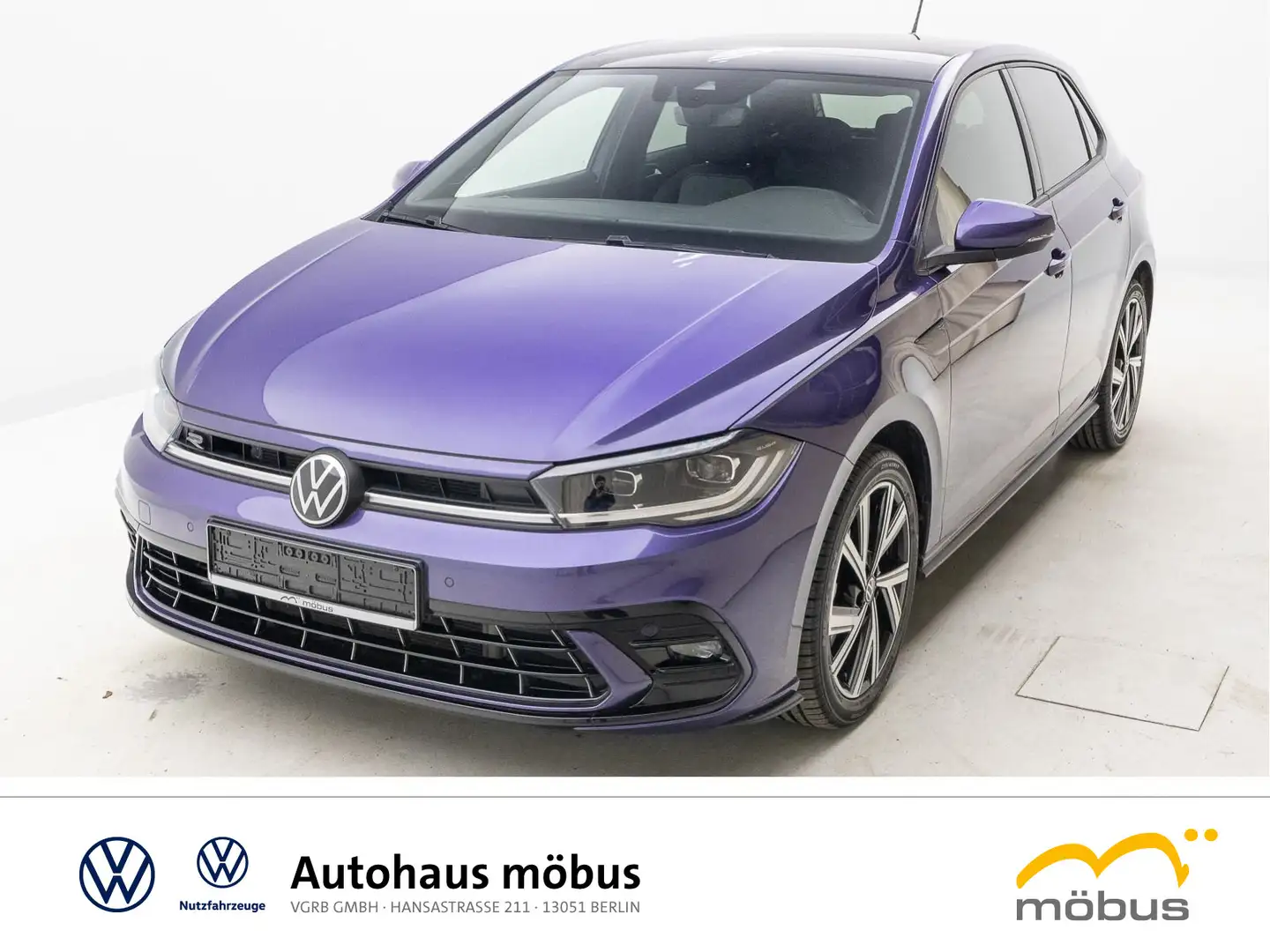 Volkswagen Polo 1.0 TSI DSG* R-Line*NAVI*LED*MFL* Violett - 2