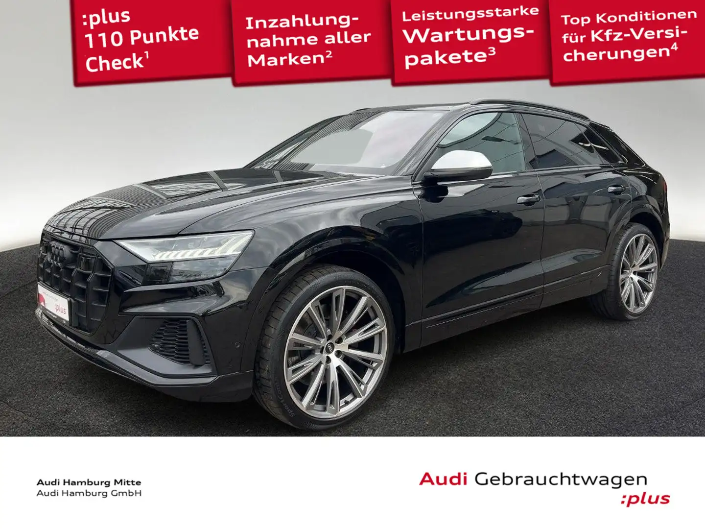 Audi SQ8 TFSI quattro tiptronic Pano Matrix AHK B&O Schwarz - 1