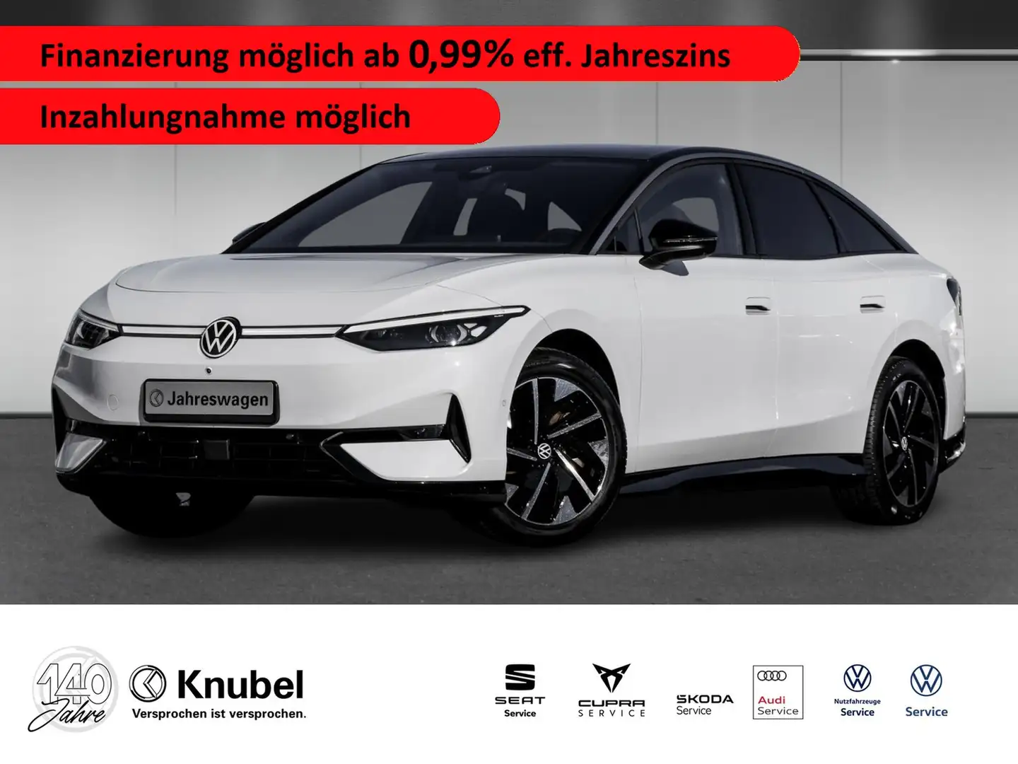 Volkswagen ID.7 Pro AHK/AreaView/IQ.LIGHT/SmartGlas Bianco - 1