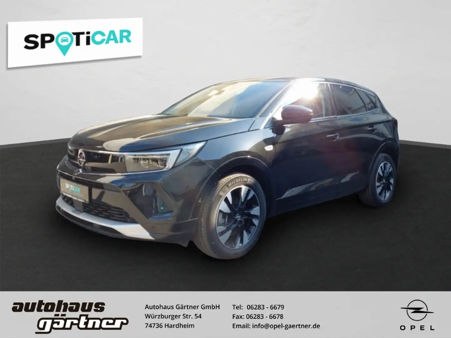 Opel Grandland Elegance Plug-in-Hybrid 1.6 Turbo Hybrid EU6e Schwarz - 1