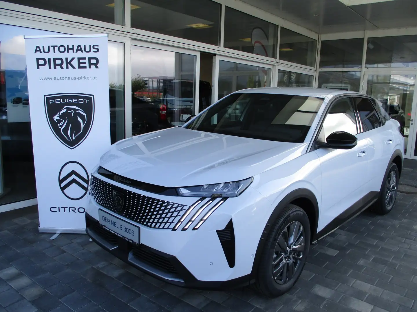 Peugeot 3008 Hybrid 145 Allure Weiß - 1