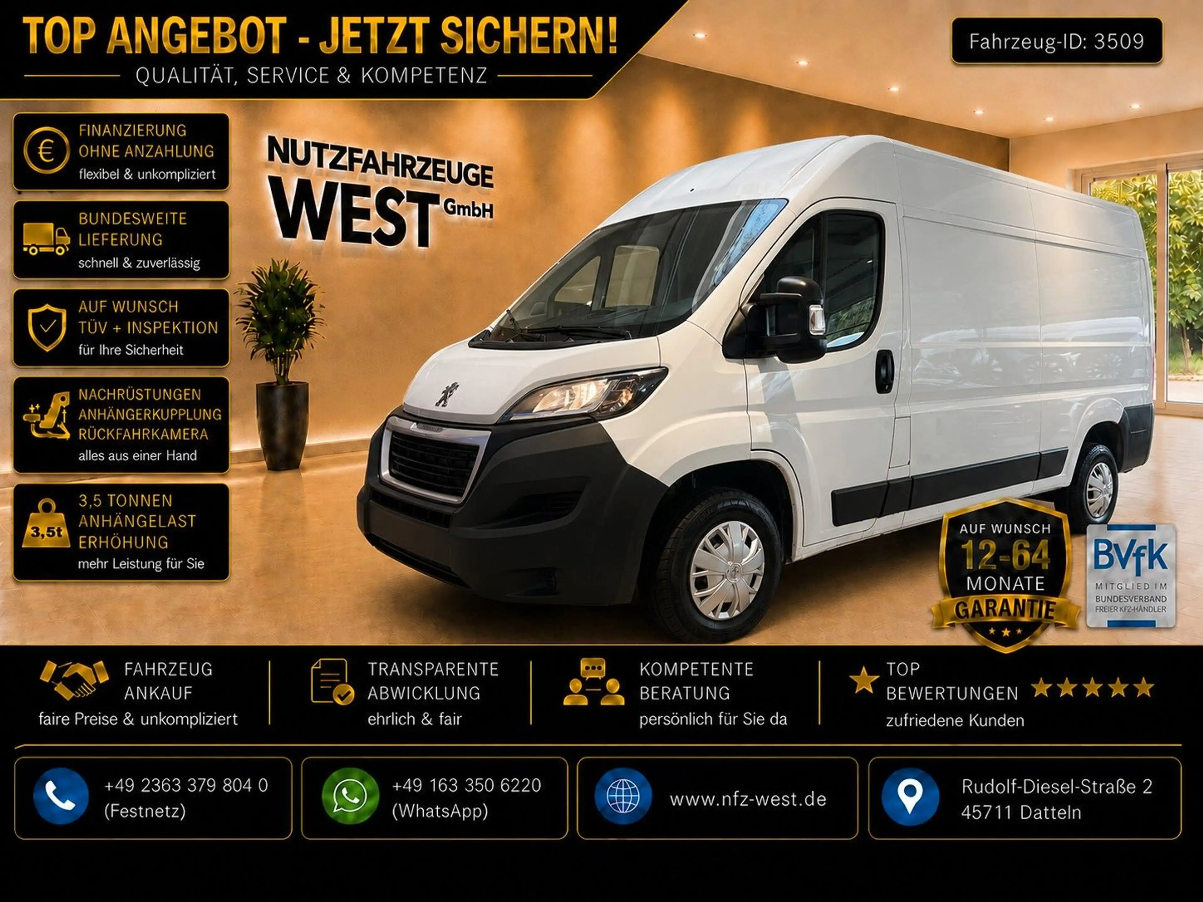 Peugeot Boxer 2,2 HDI Hoch+Lang*L2-H2*Garantie*AHK