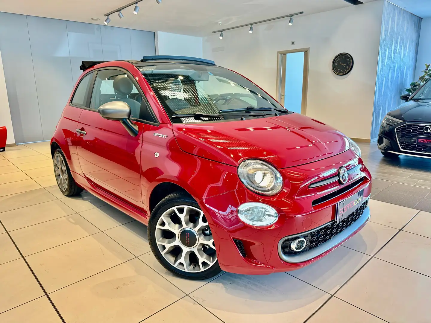 Fiat 500C 1.0 hybrid Sport 70cv ADATTA AI NEOPATENTATI Rosso - 1
