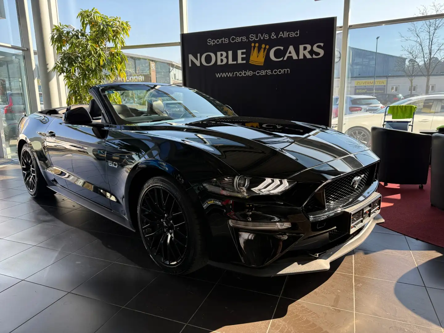 Ford Mustang GT Convertible B&O ACC CAM LED LEDER Noir - 1