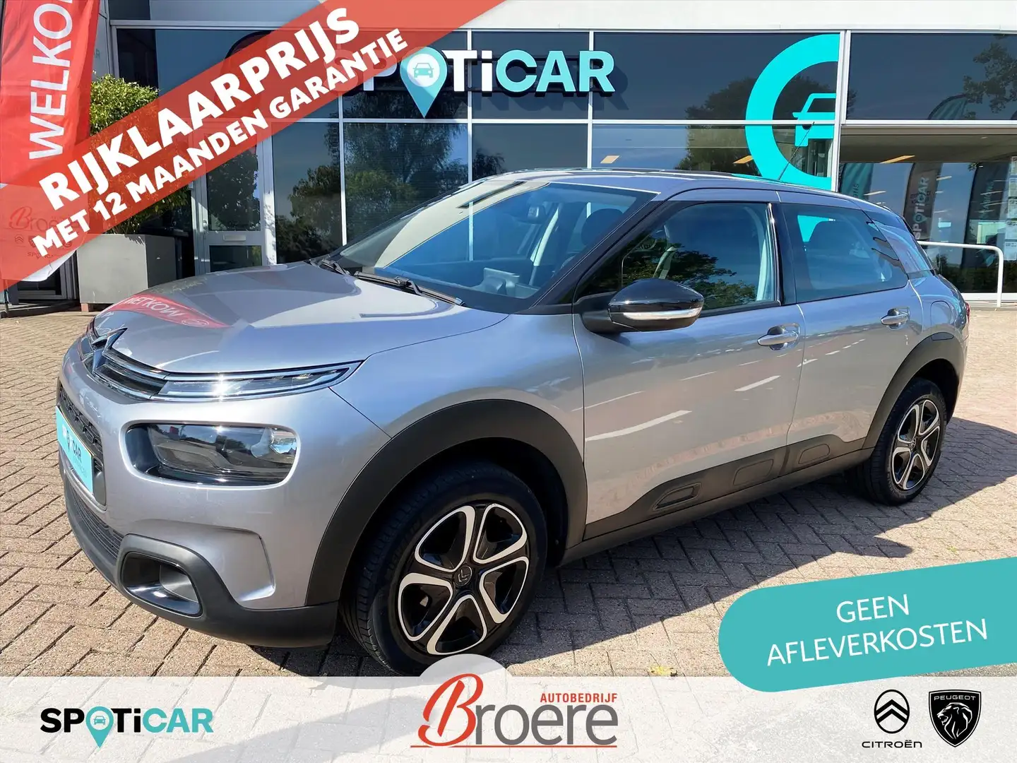 Citroen C4 Cactus 1.2 Turbo 110pk Feel | nieuwe distributie, parkeer Gris - 1
