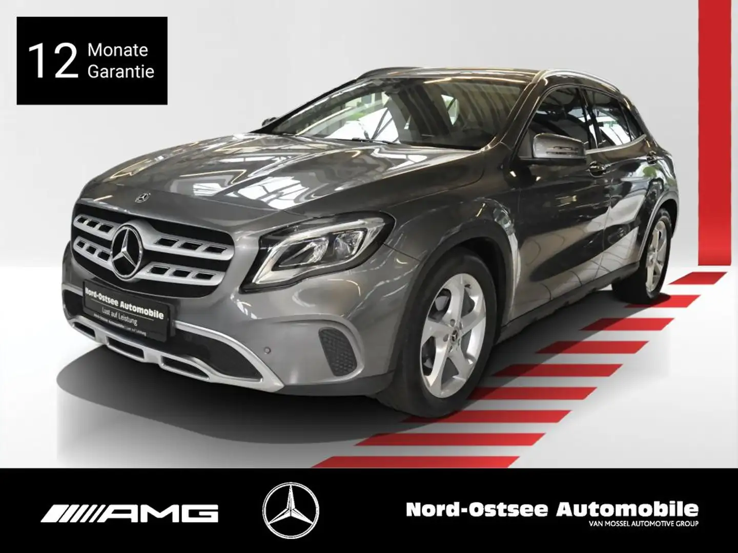 Mercedes-Benz GLA 200 URBAN KEYLESS LED KLIMA PDC TEMPO NAVI Grijs - 1