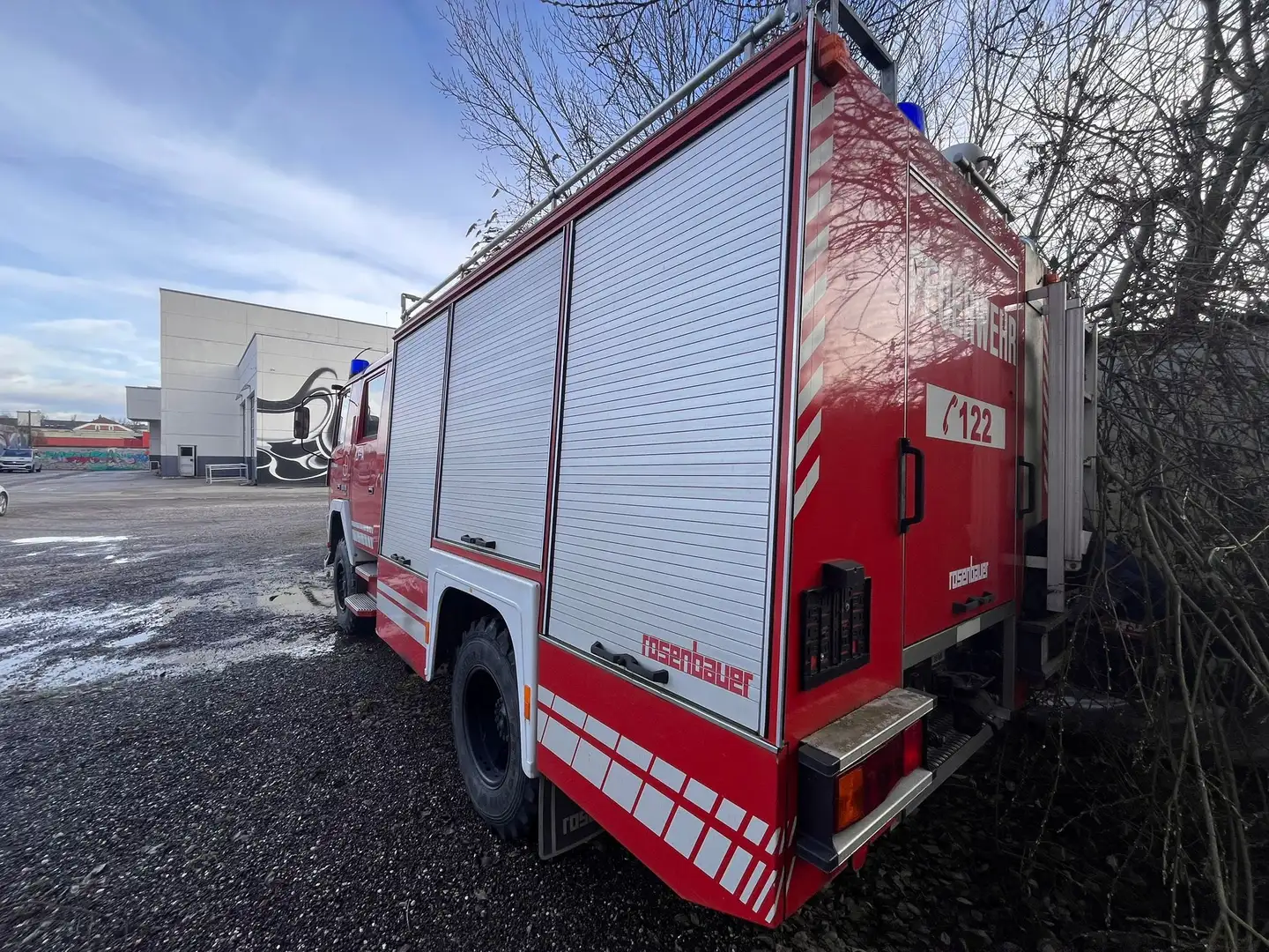 Trucks-Lkw STEYR 10S18 L37 4x4 Feuerwehrfahrzeug Kırmızı - 2