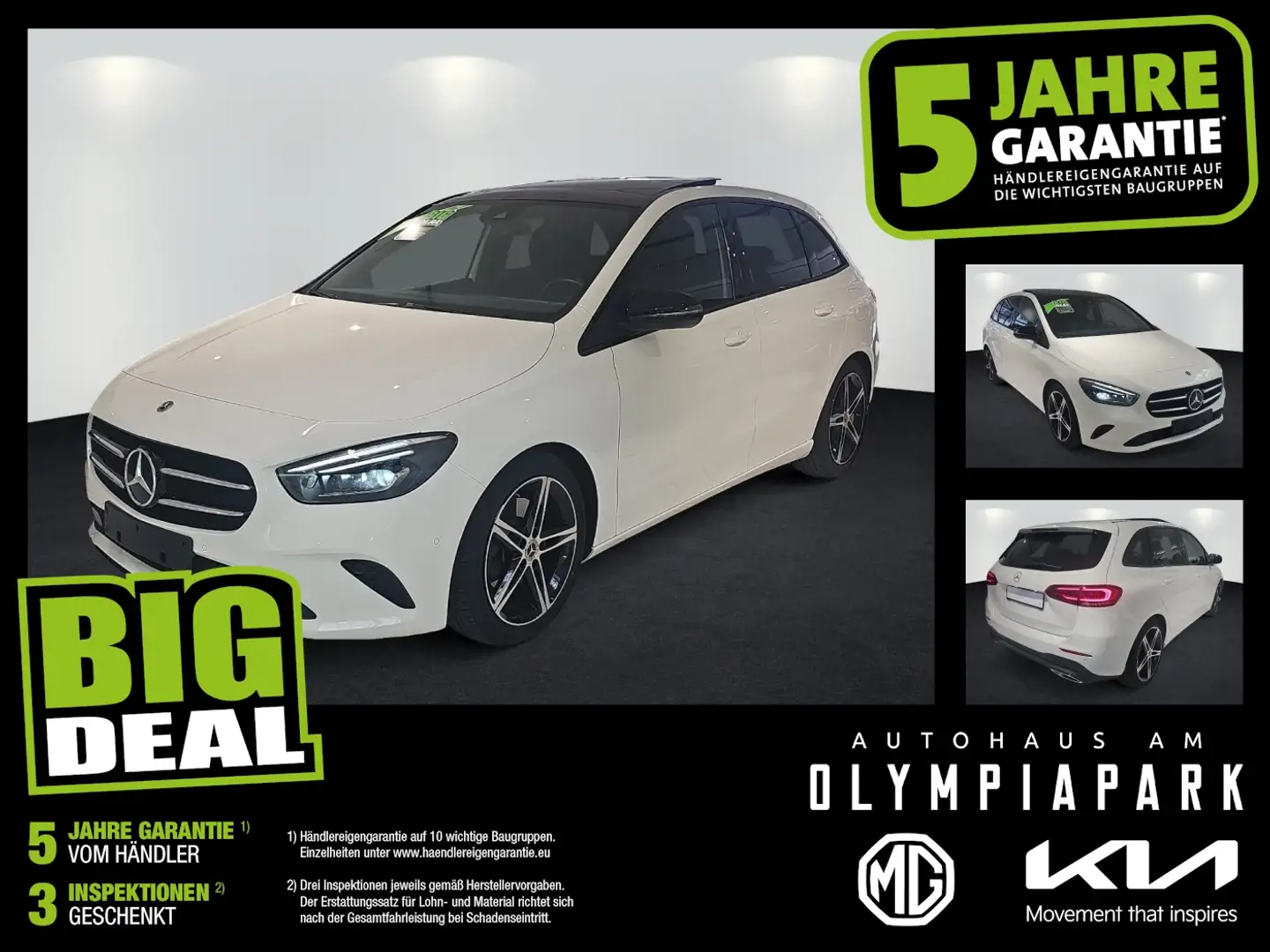Mercedes-Benz B 220 d Progressive LED Navi Pano SD SHZ Kam. LM Bianco - 1