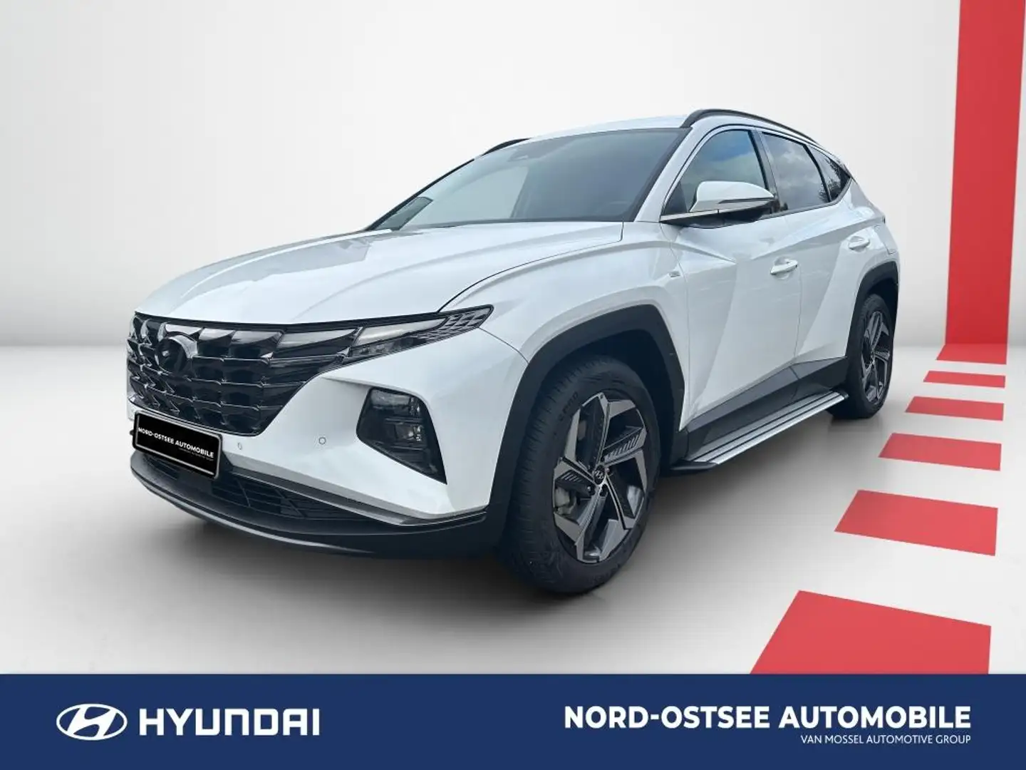 Hyundai TUCSON PRIME 4WD TRITTBRETTER AHK Weiß - 1