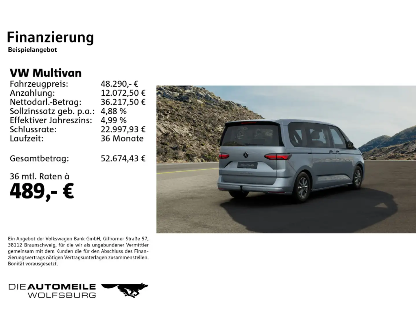 Volkswagen T7 Multivan T7 Multivan KÜ 2.0 TDI DSG Life kurz/Gute-Nacht- Silber - 2