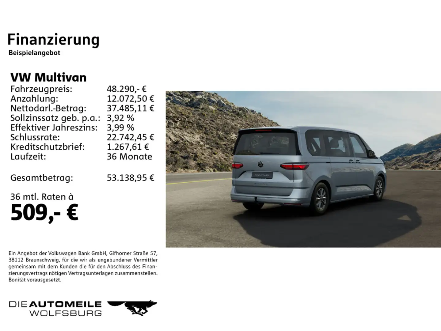 Volkswagen T7 Multivan T7 Multivan KÜ 2.0 TDI DSG Life kurz/Gute-Nacht- Silber - 2