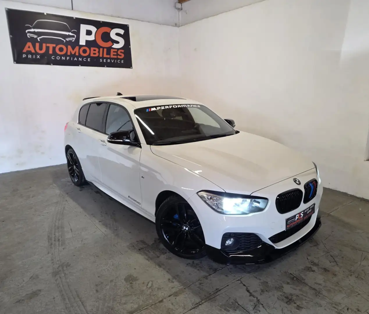 BMW 118 d PACK M PERF*GPS*ALCANTARA CHAUFF*TOIT OUVR... Blanc - 1