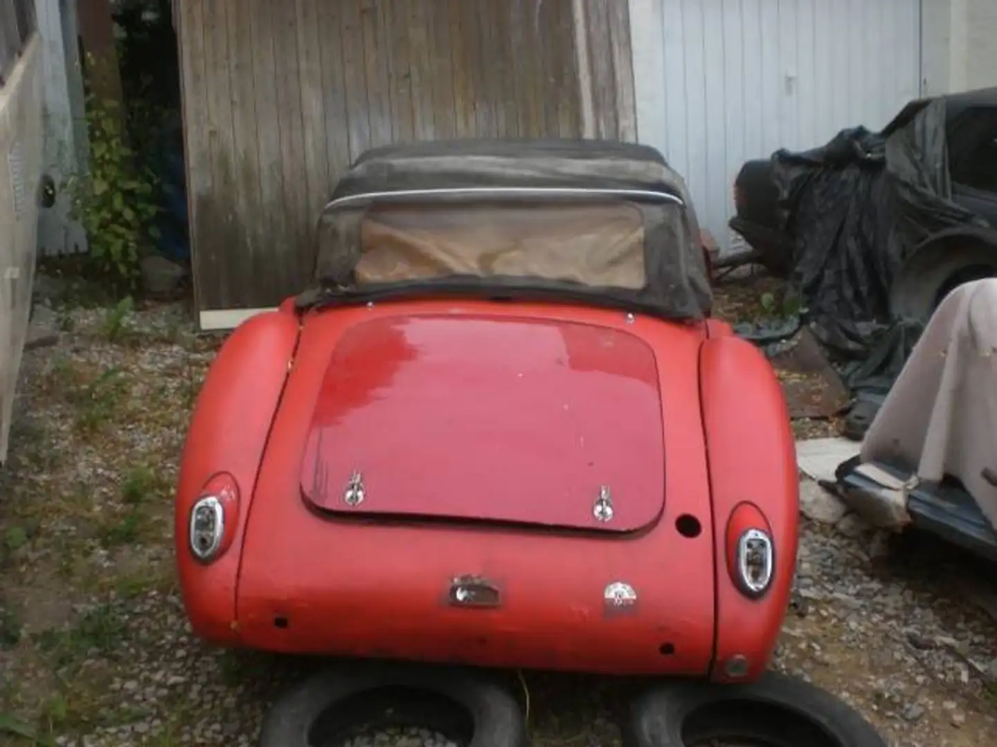 MG MGA Cabrio 1955 1.serie,Body,mit Achsen,Lenkung. Rot - 1