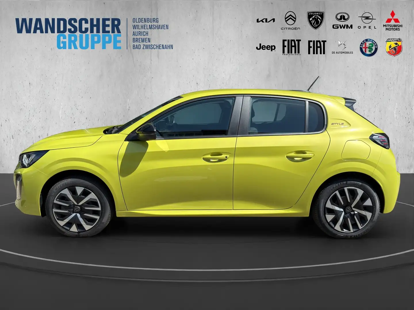 Peugeot 208 STYLE Elektro 156 PDC+SHZ+LED+Apple CarPlay Gelb - 2