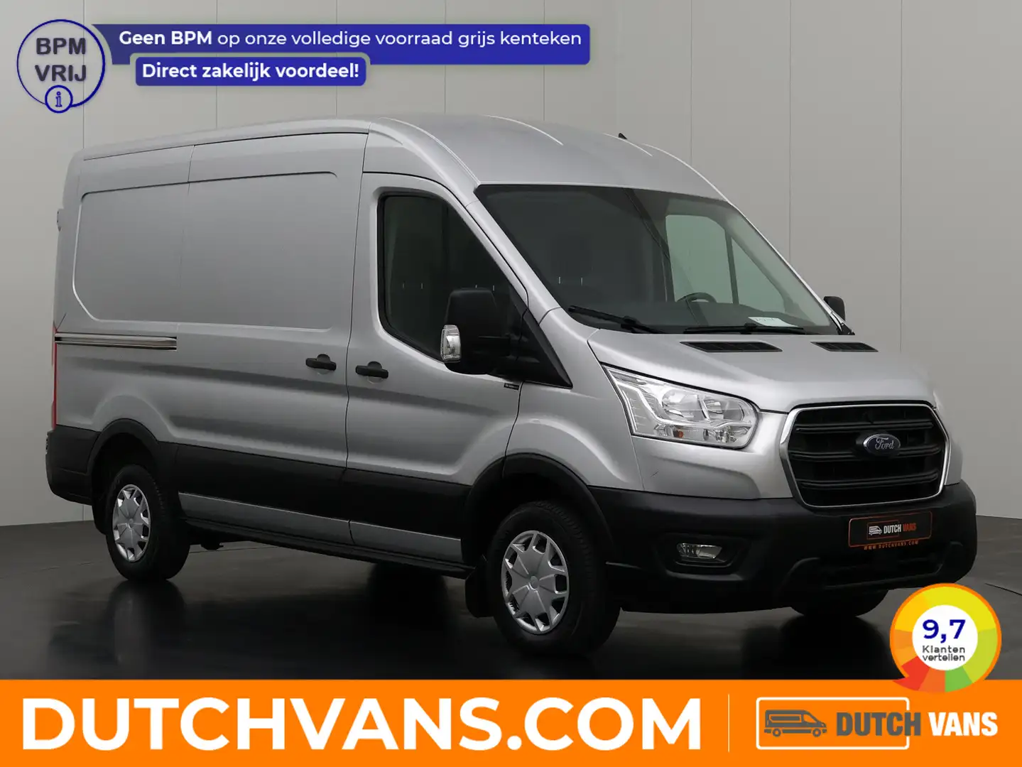 Ford Transit 2.0TDCi L3H2 | Airco | Cruise | 3-Persoons Zilver - 1