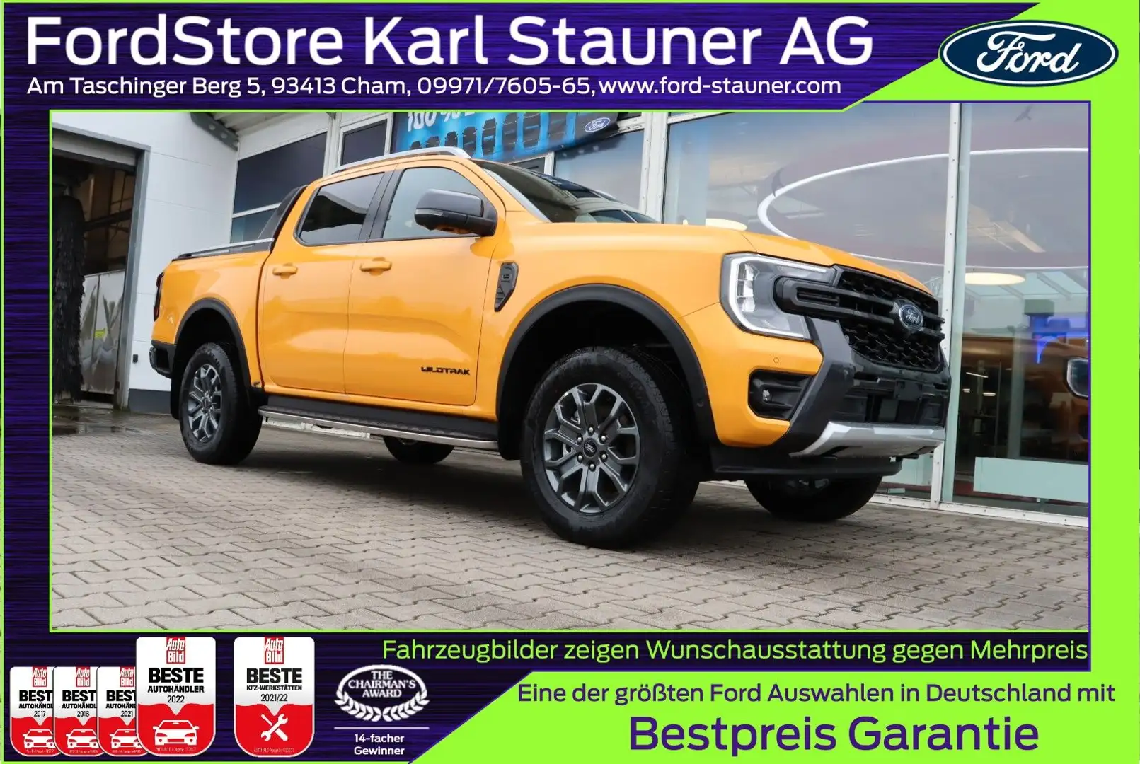 Ford Ranger DOKA Wildtrak 3.0 EcoBlue 3,99% FIN* Weiß - 1