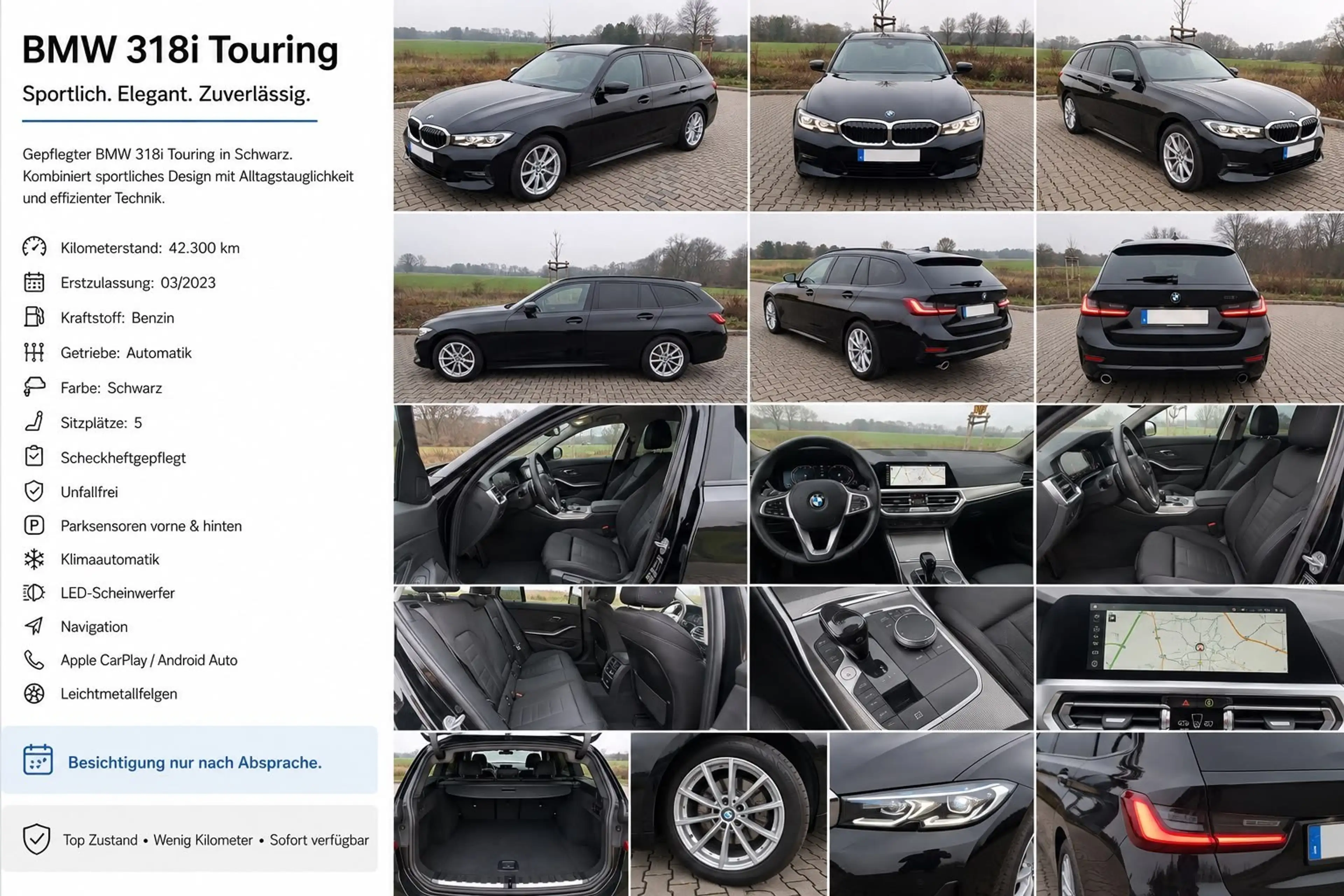 BMW 318 Touring 360 Kamera Headup El. Heckklappe SHG — photo 17